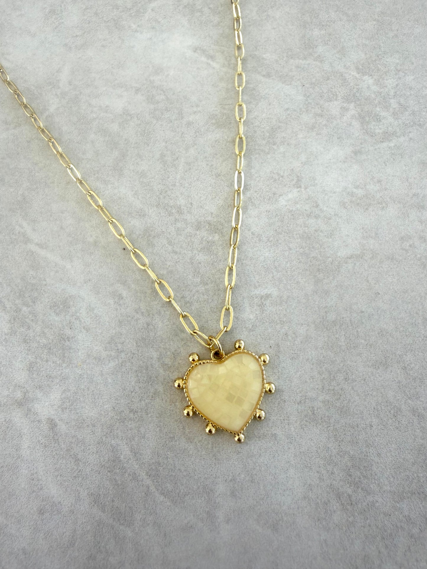 Cadena Corazón en shell
