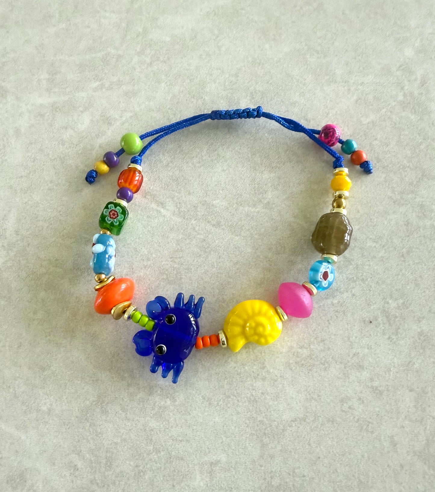 Pulsera Cangrejo azul royal