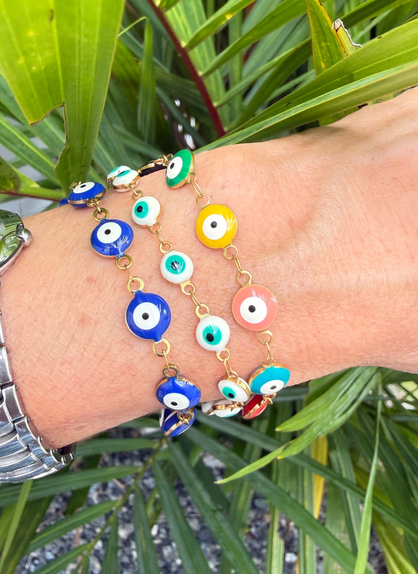 Pulsera ojo turco verde