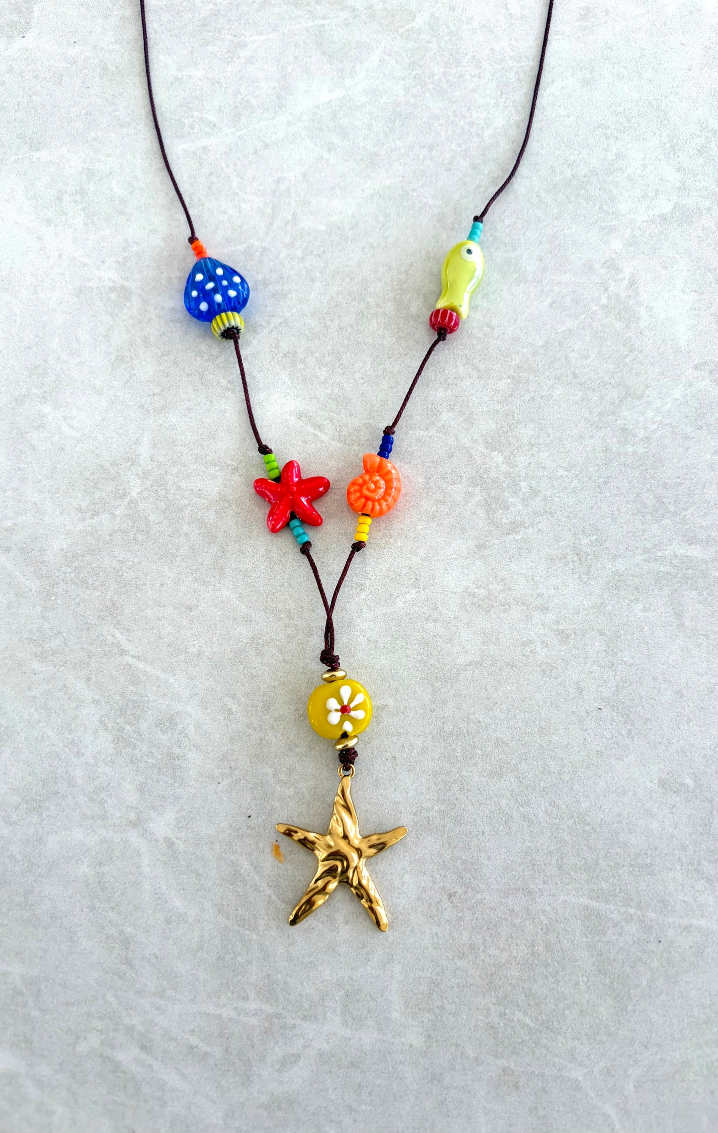 Collares en hilo y lampwork