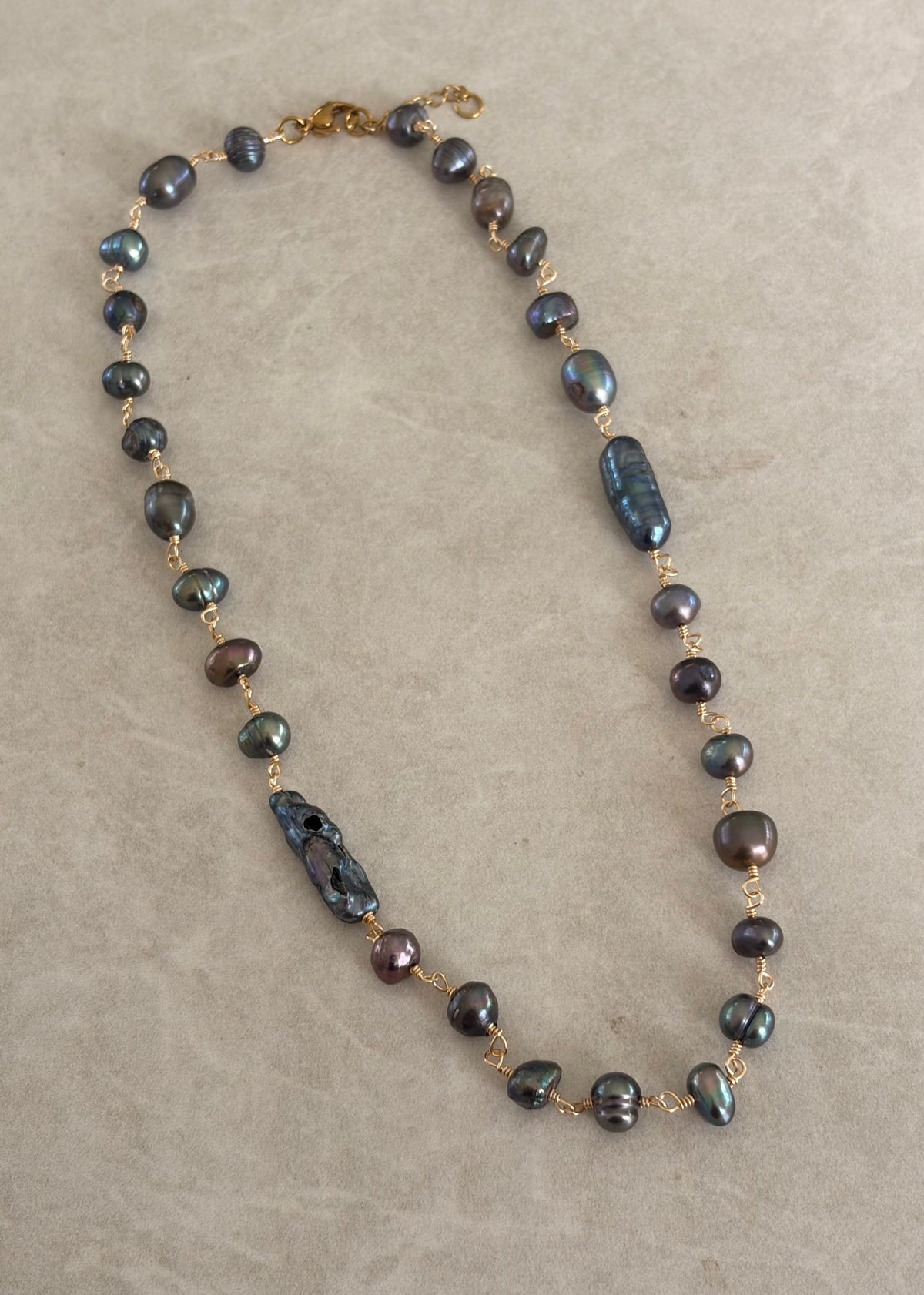 Collar Prussian Blue Alambrado