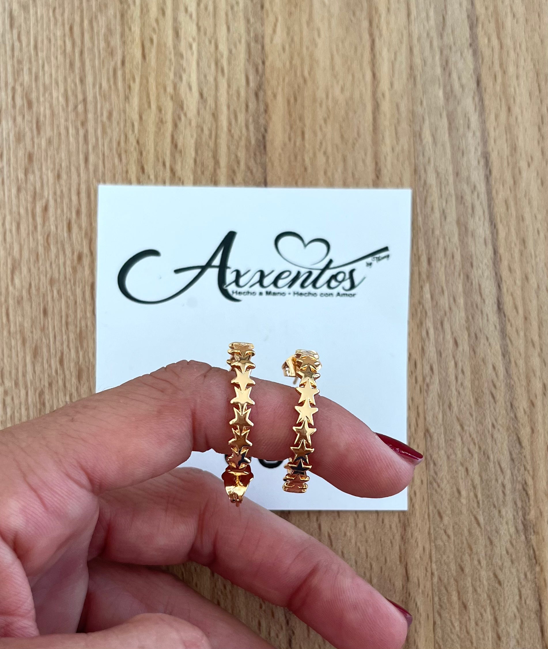 Argollas en best sale forma de estrella