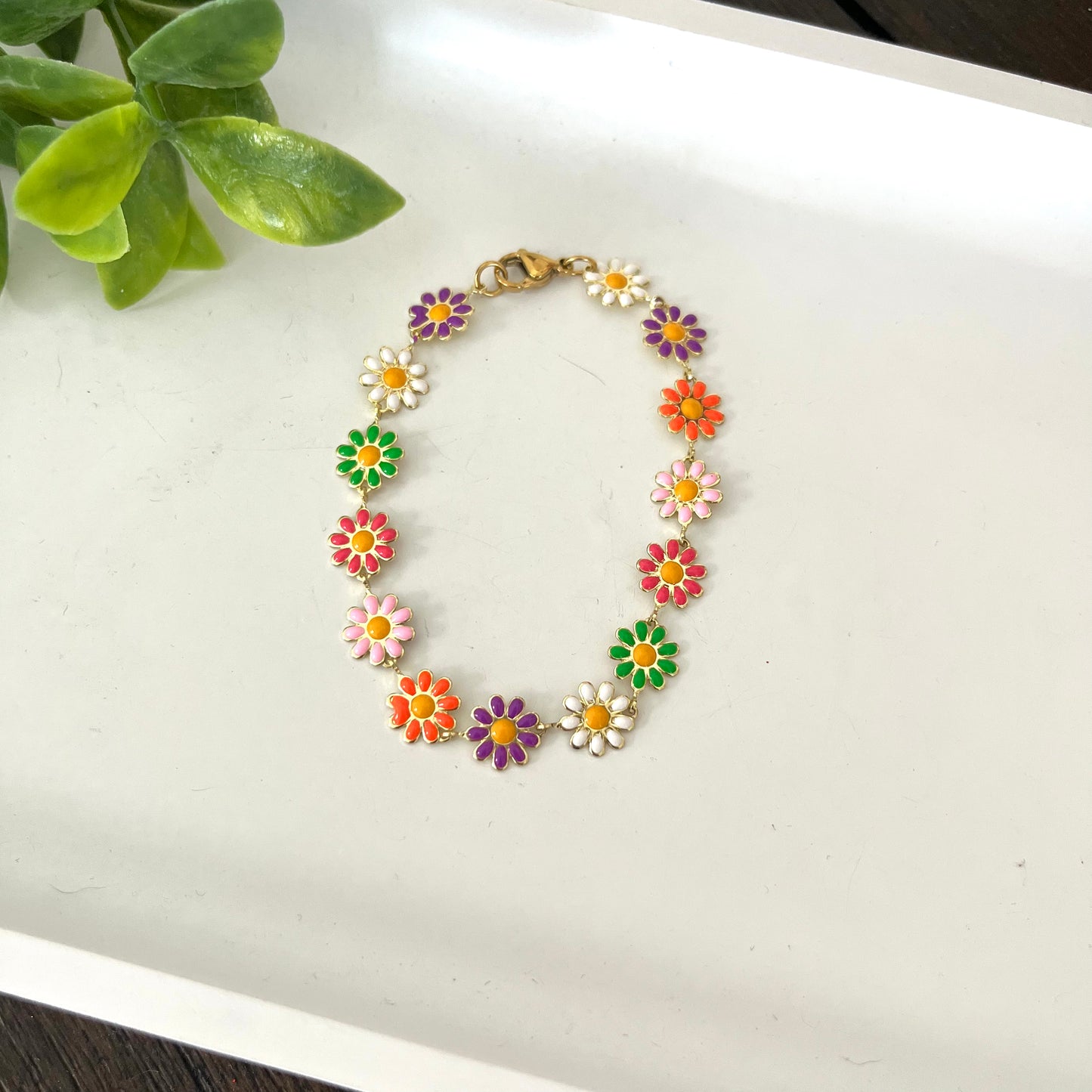 Pulsera margarita multicolor