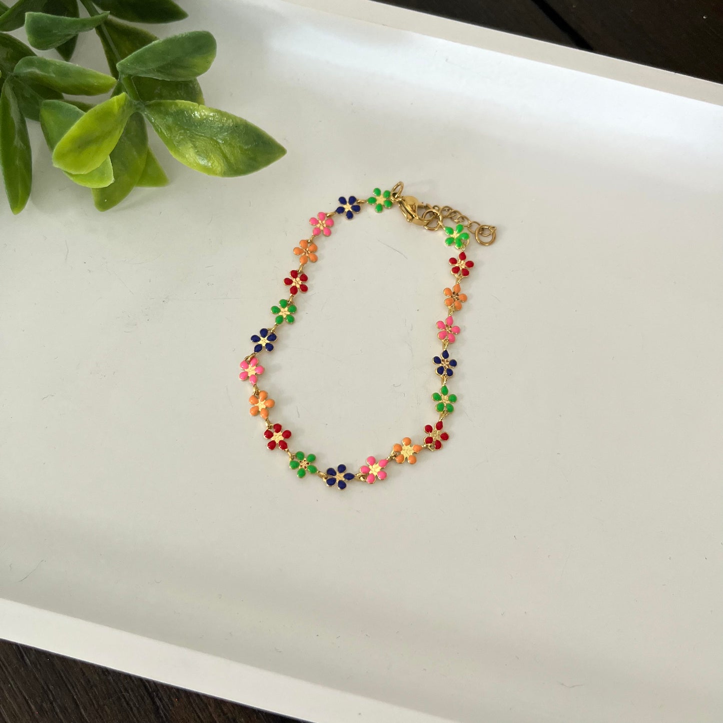 Pulsera mini flores