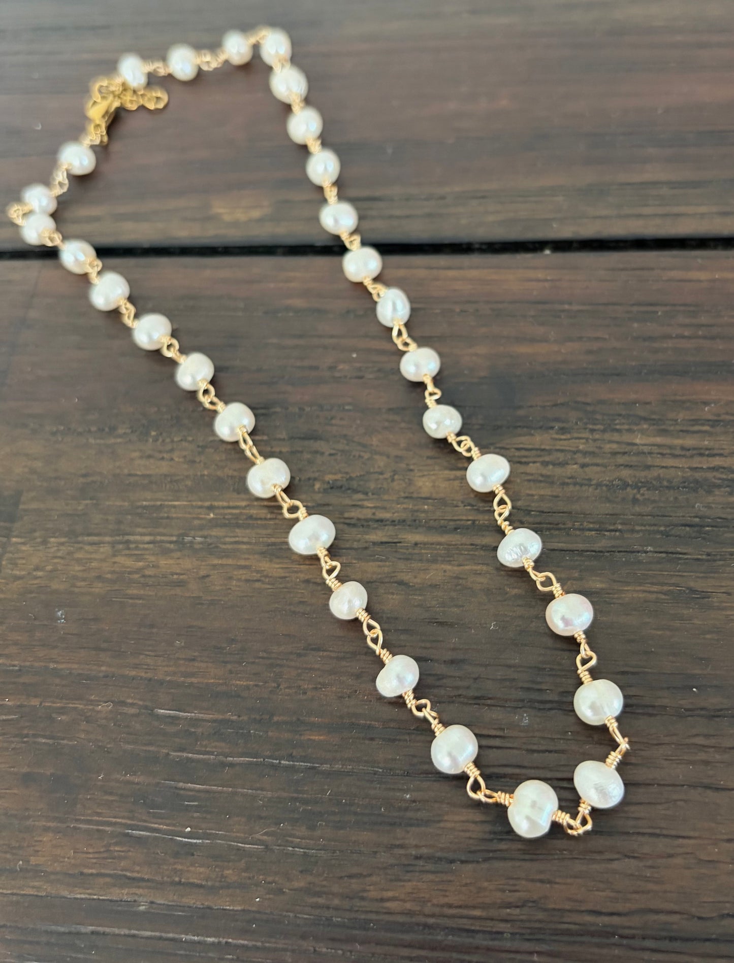 Collar en perla 6-7mm