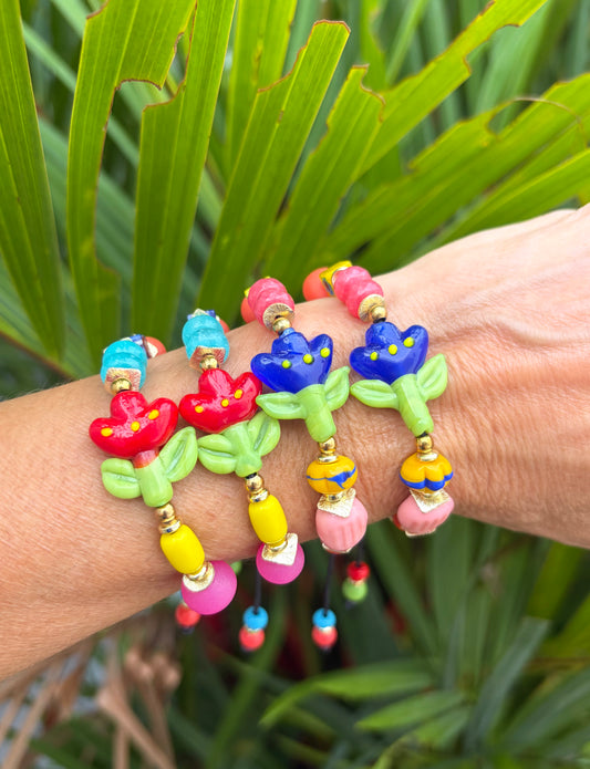 Pulseras Flor Tulipán