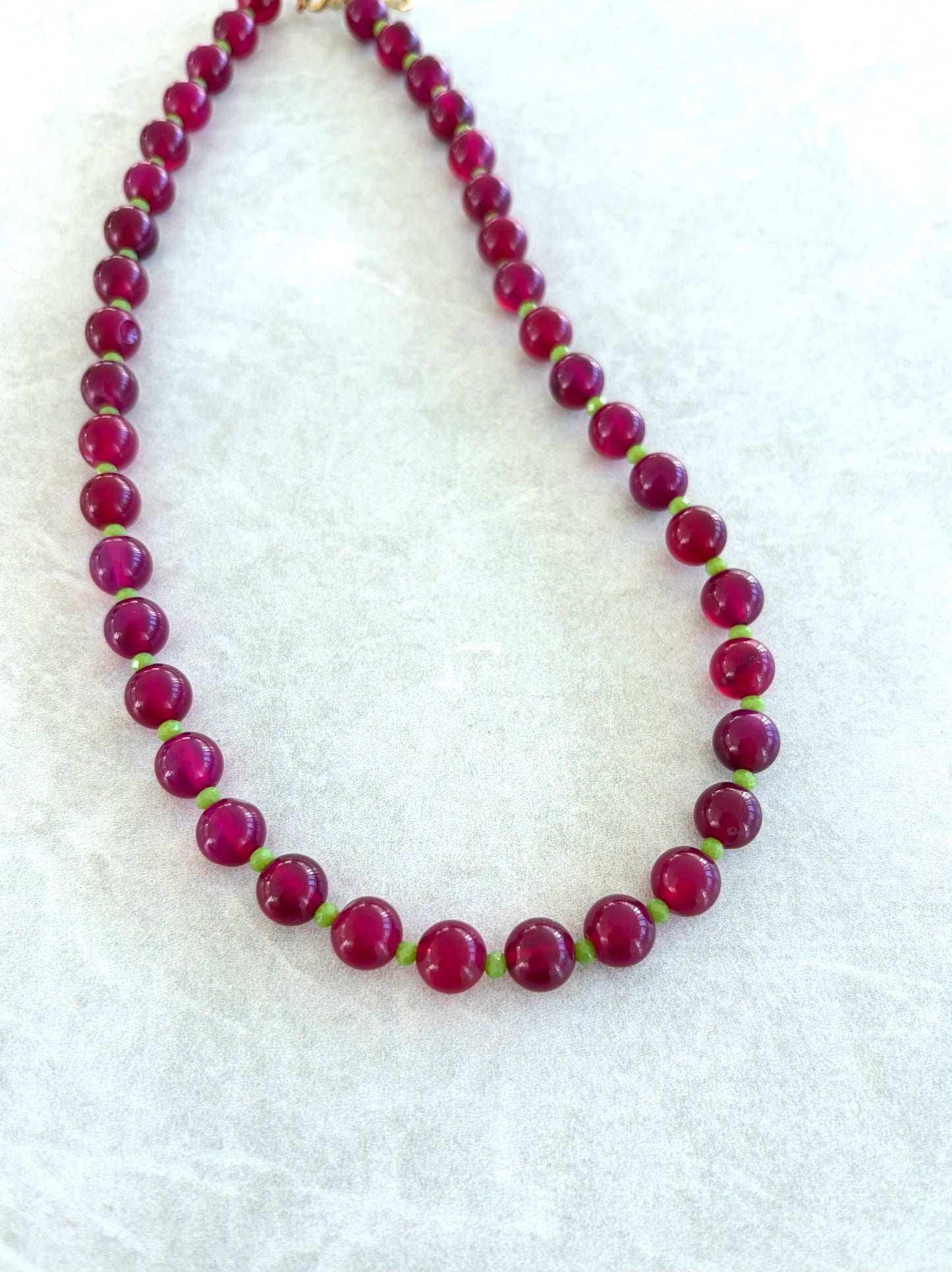 Collar Boom  Violeta y Verde