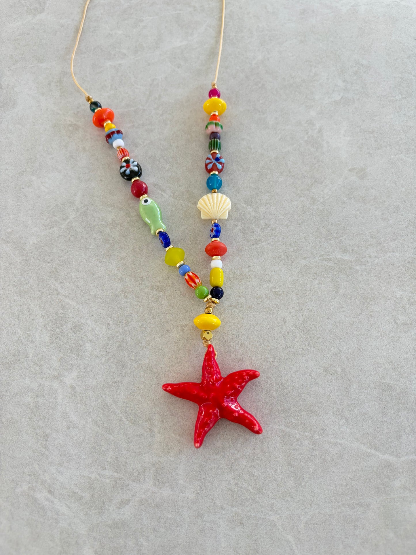 Collar estrella de mar roja II