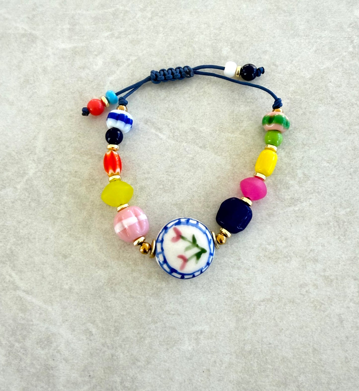 Pulsera florecitas rosas