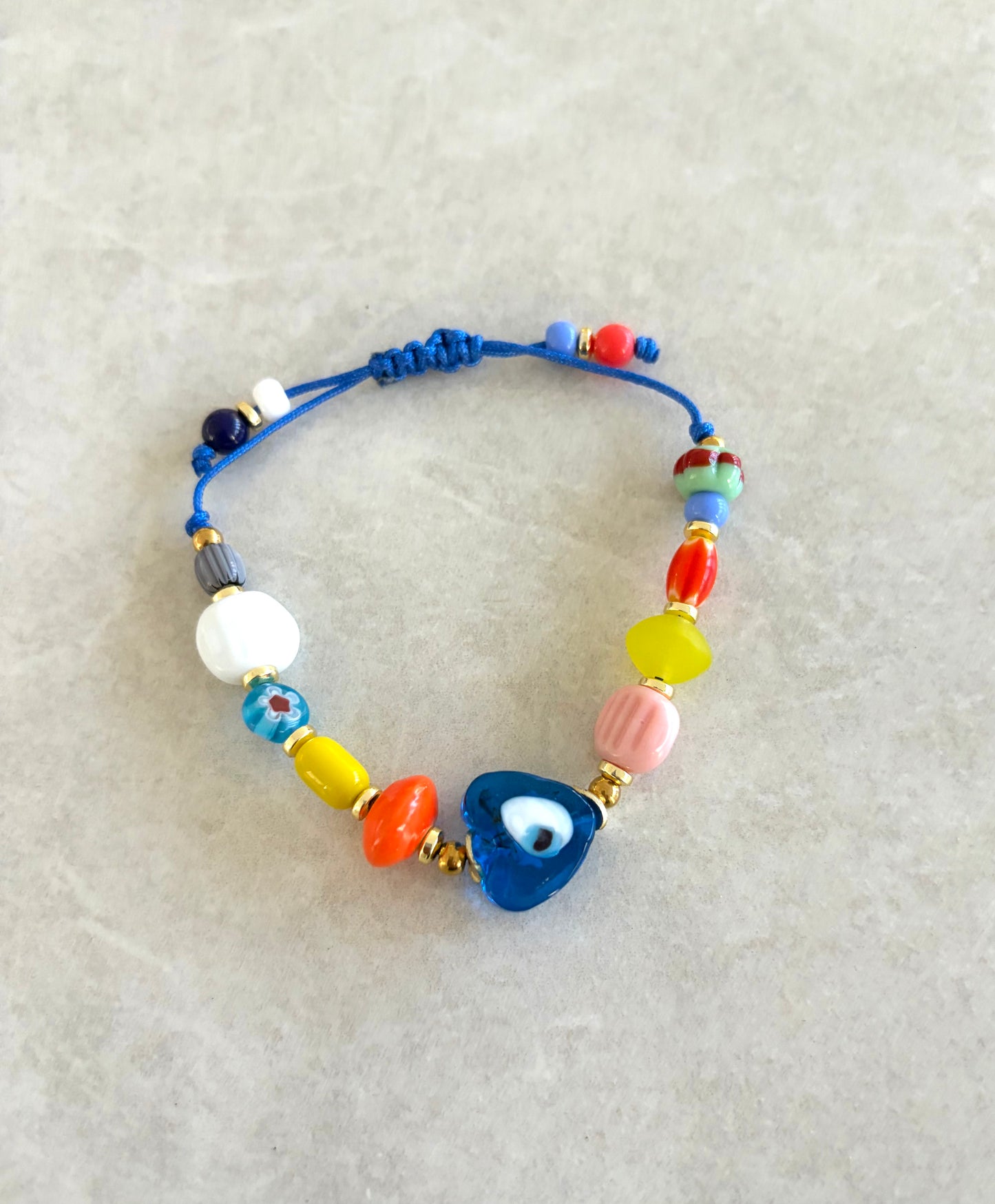 Pulsera ojo turco corazón
