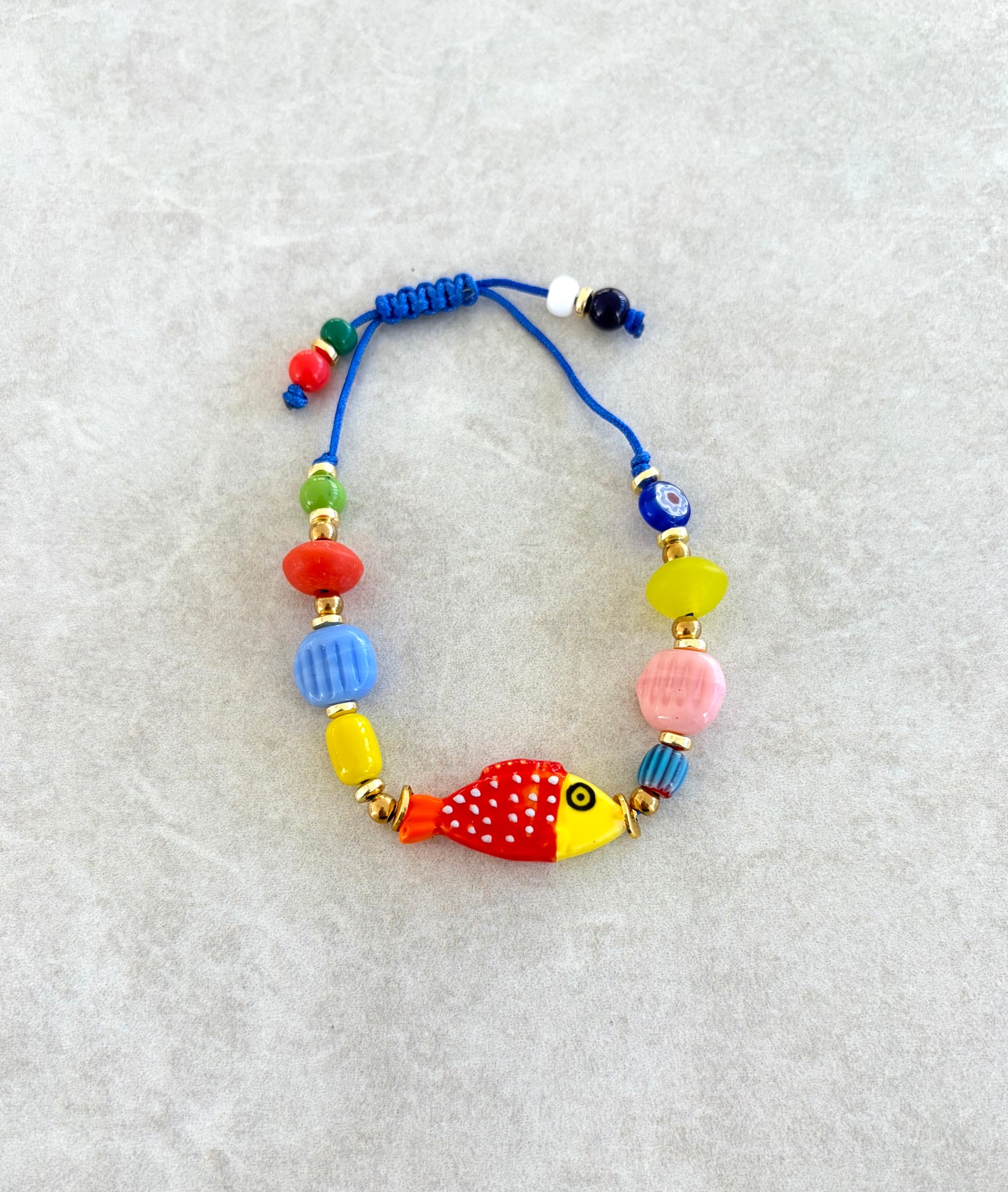 Pulsera pez rojo y amarillo