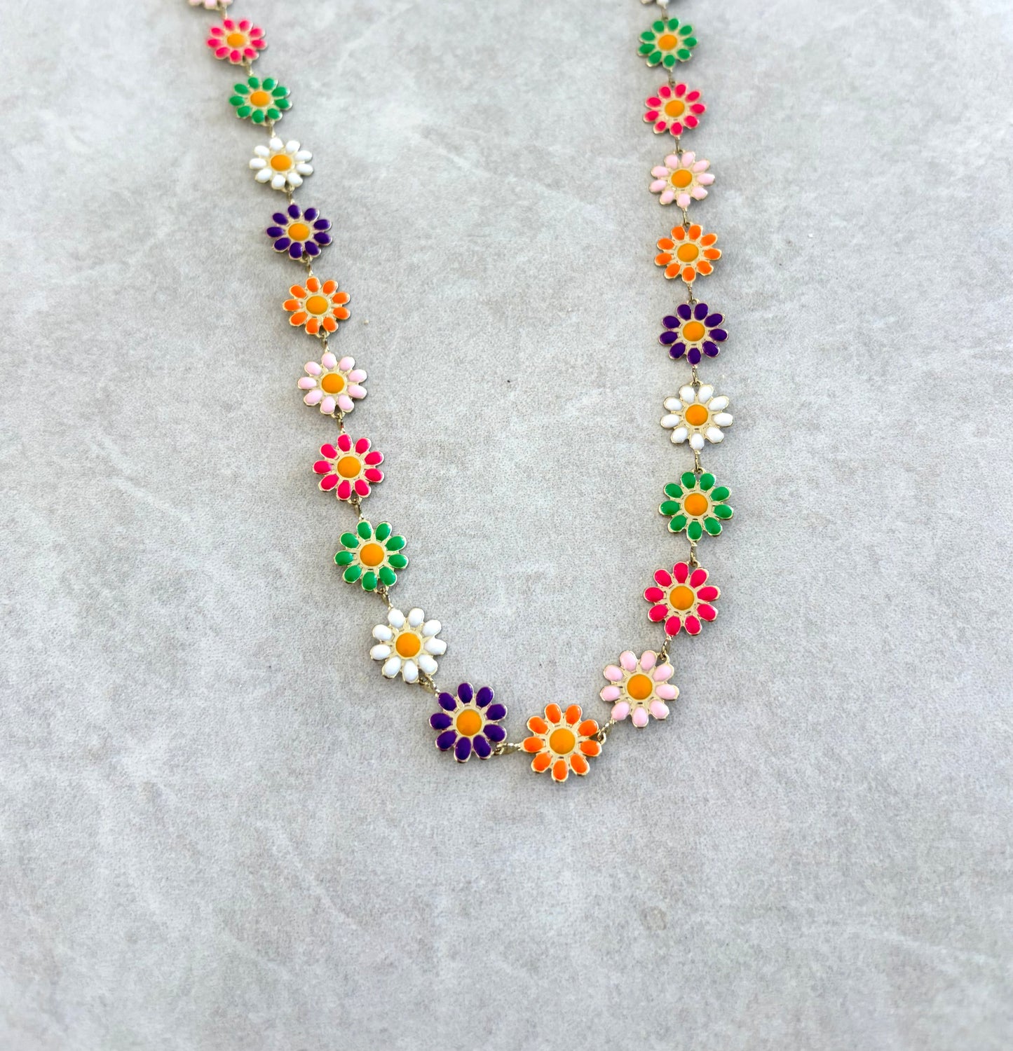 Cadena margaritas multicolors