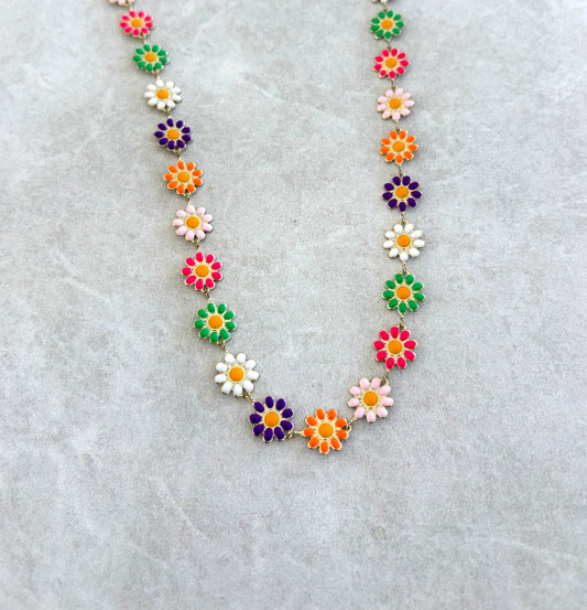 Cadena margaritas multicolors