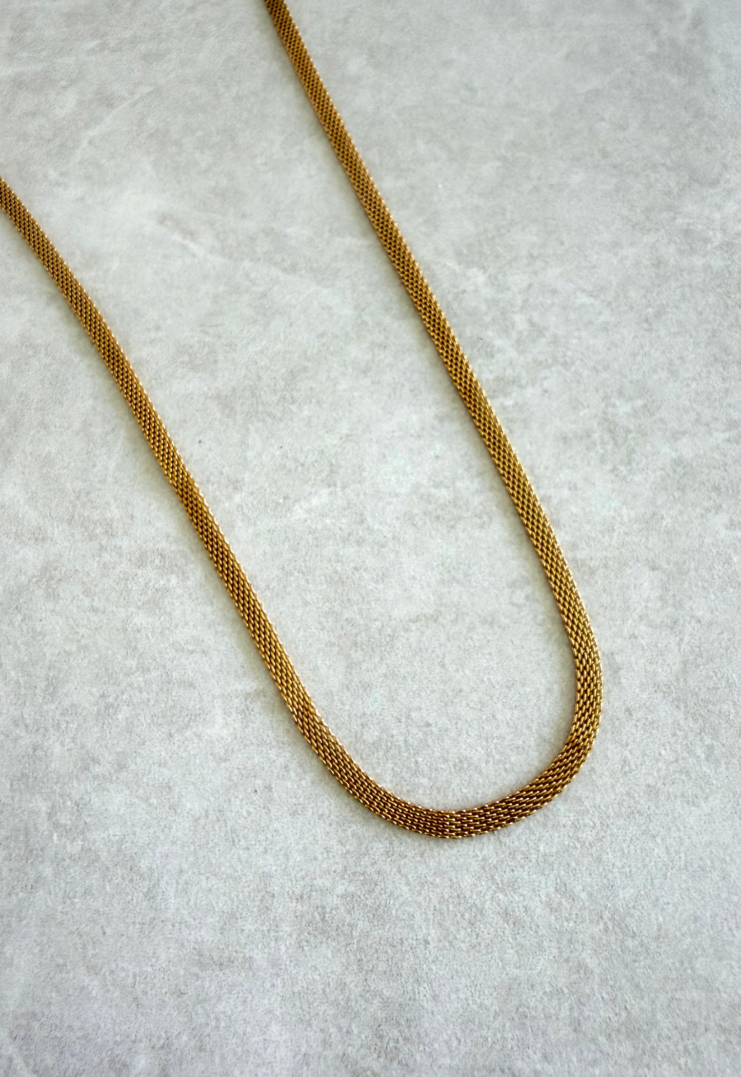 Cadena snake dorado mate