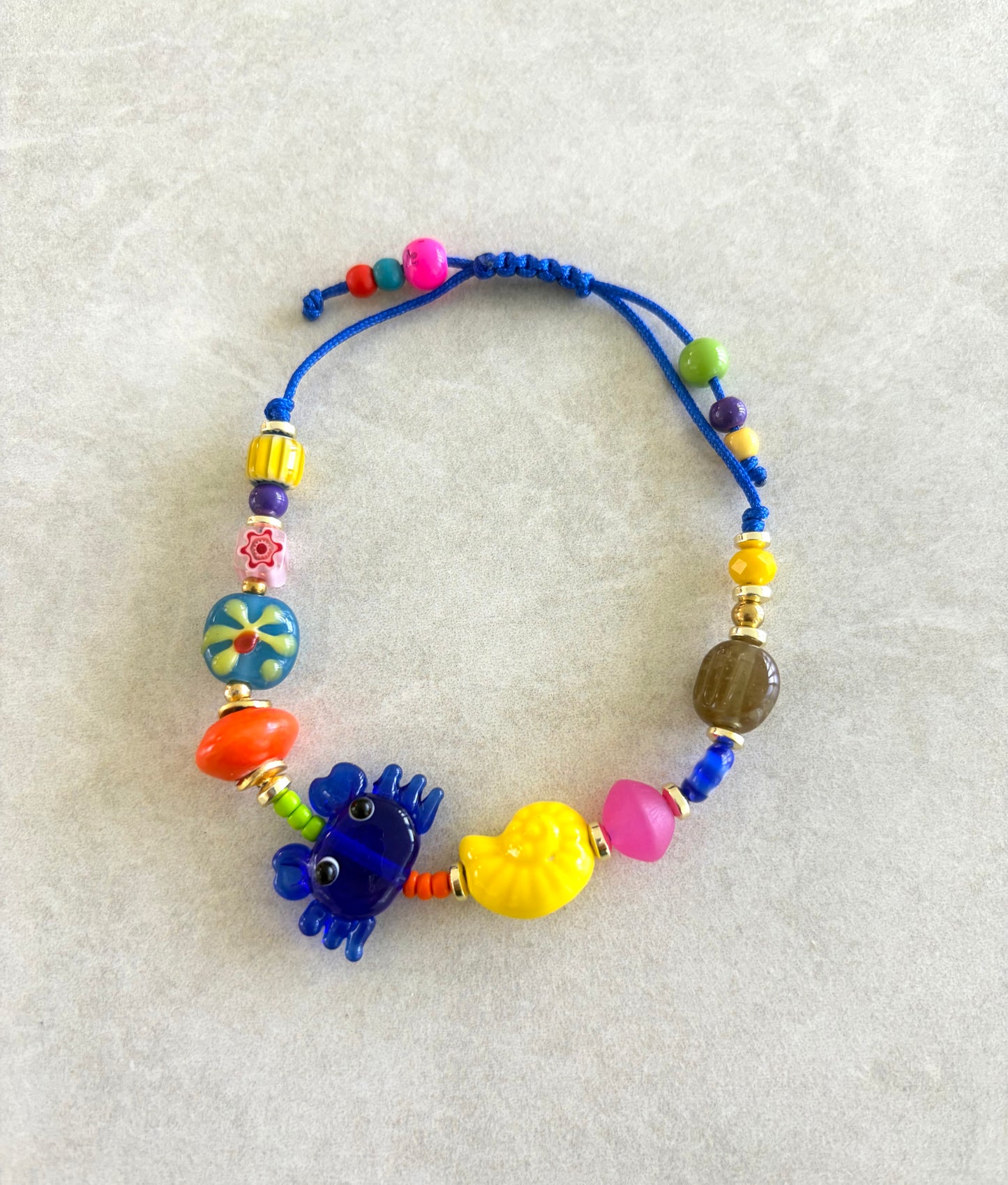 Pulsera Cangrejo azul royal