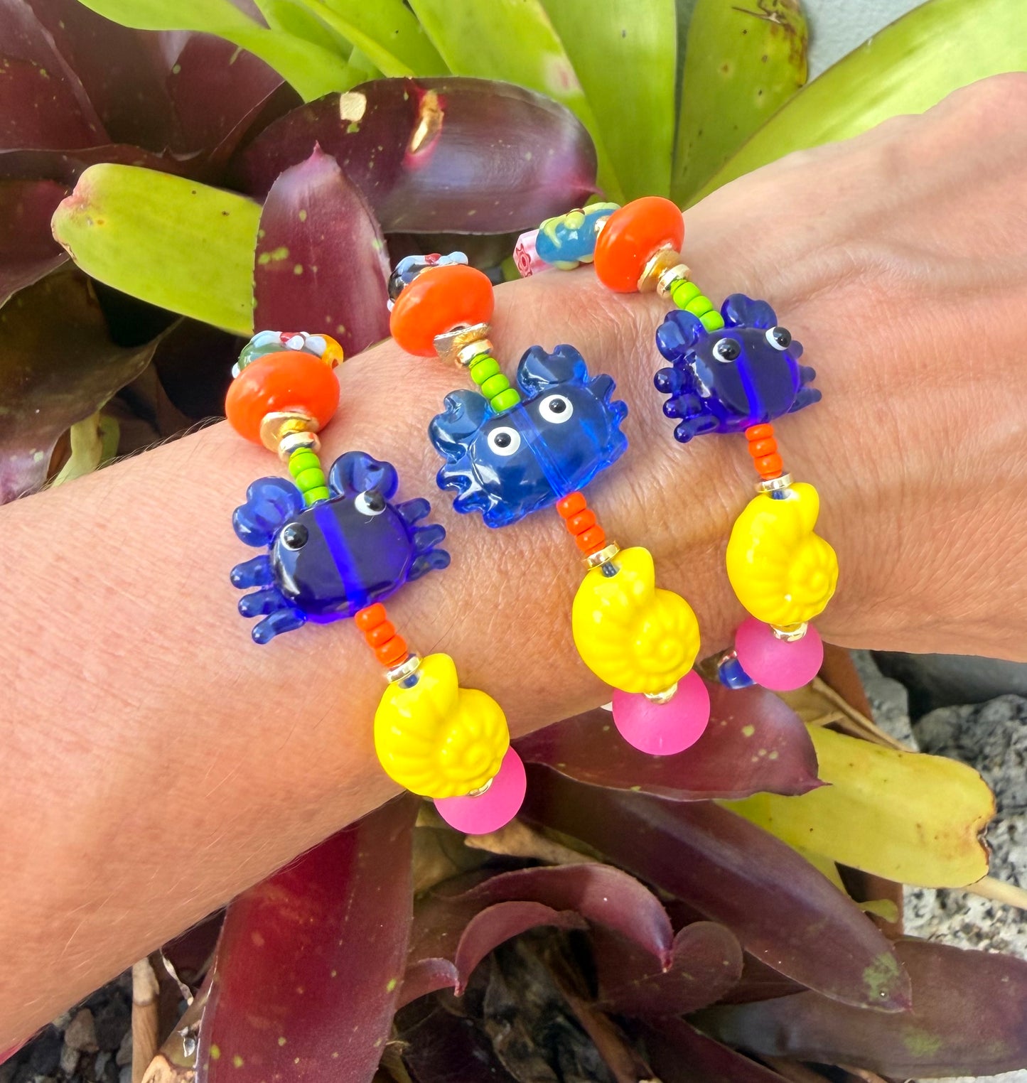Pulsera Cangrejo azul royal