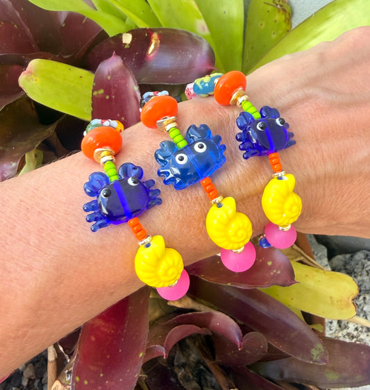 Pulsera Cangrejo azul royal