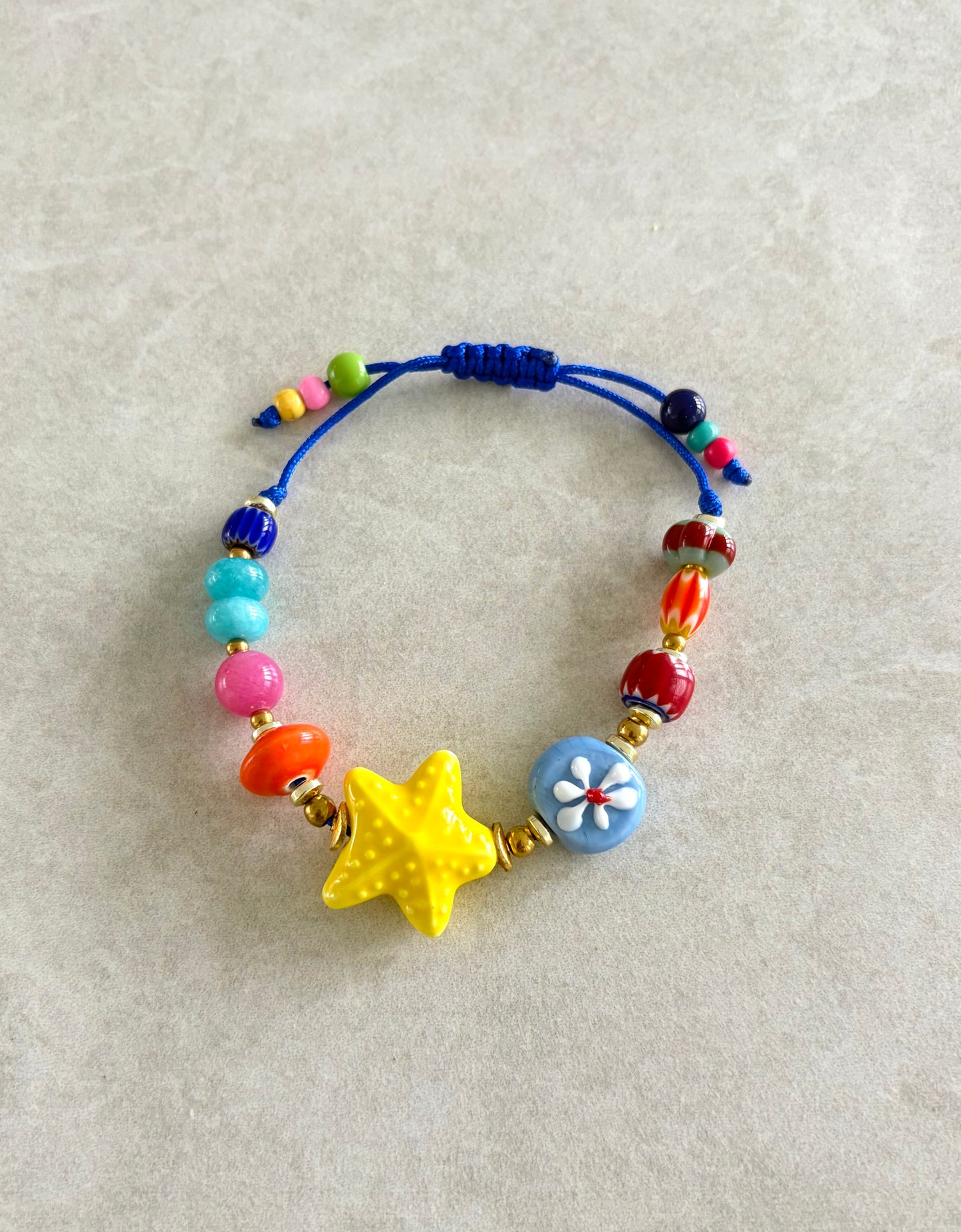 Pulsera estrella de mar amarilla