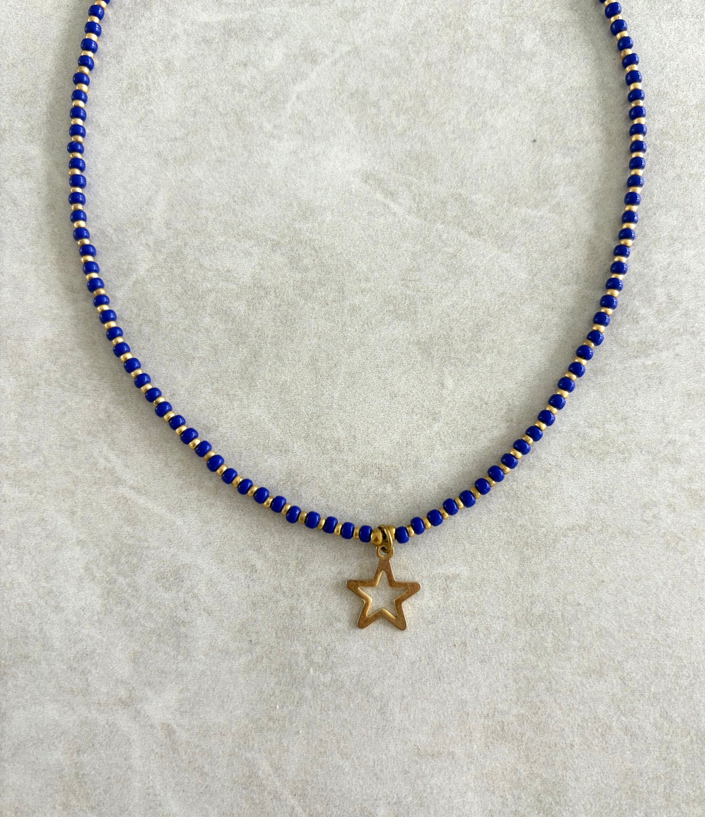 Choker doble seed bead