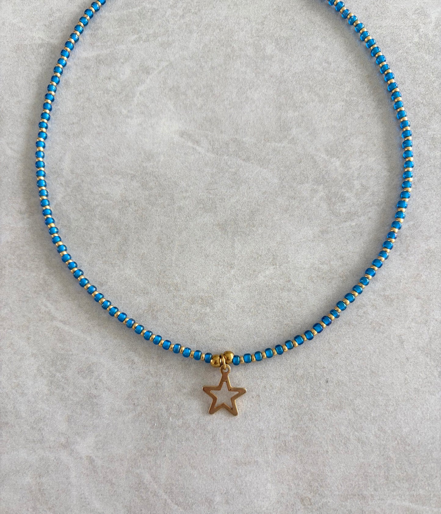 Choker doble seed bead