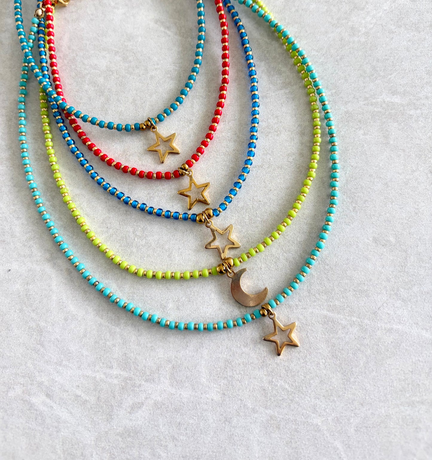 Choker doble seed bead