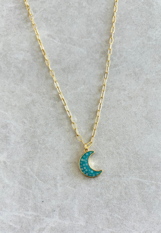Cadena luna azul
