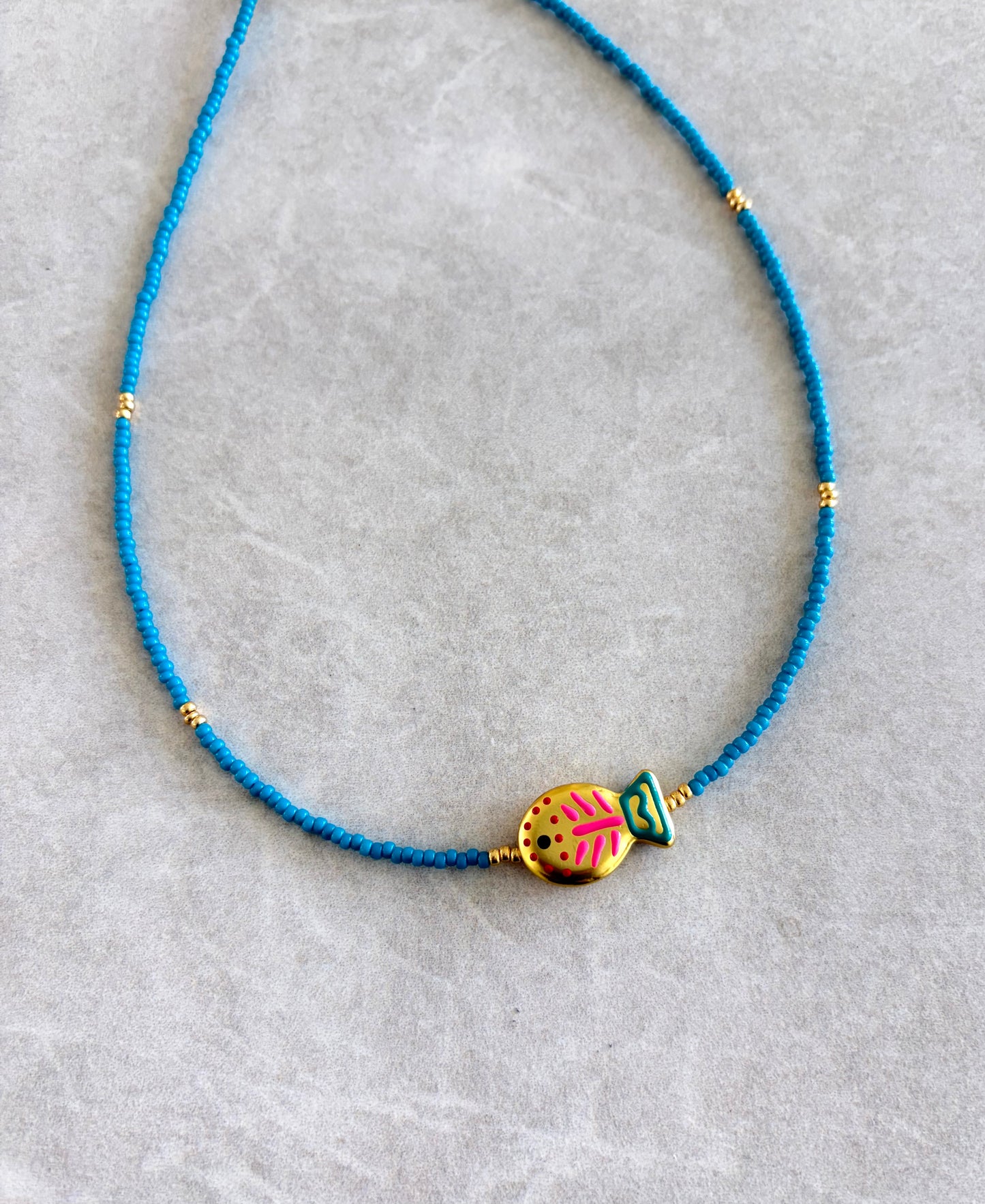choker pez colorido