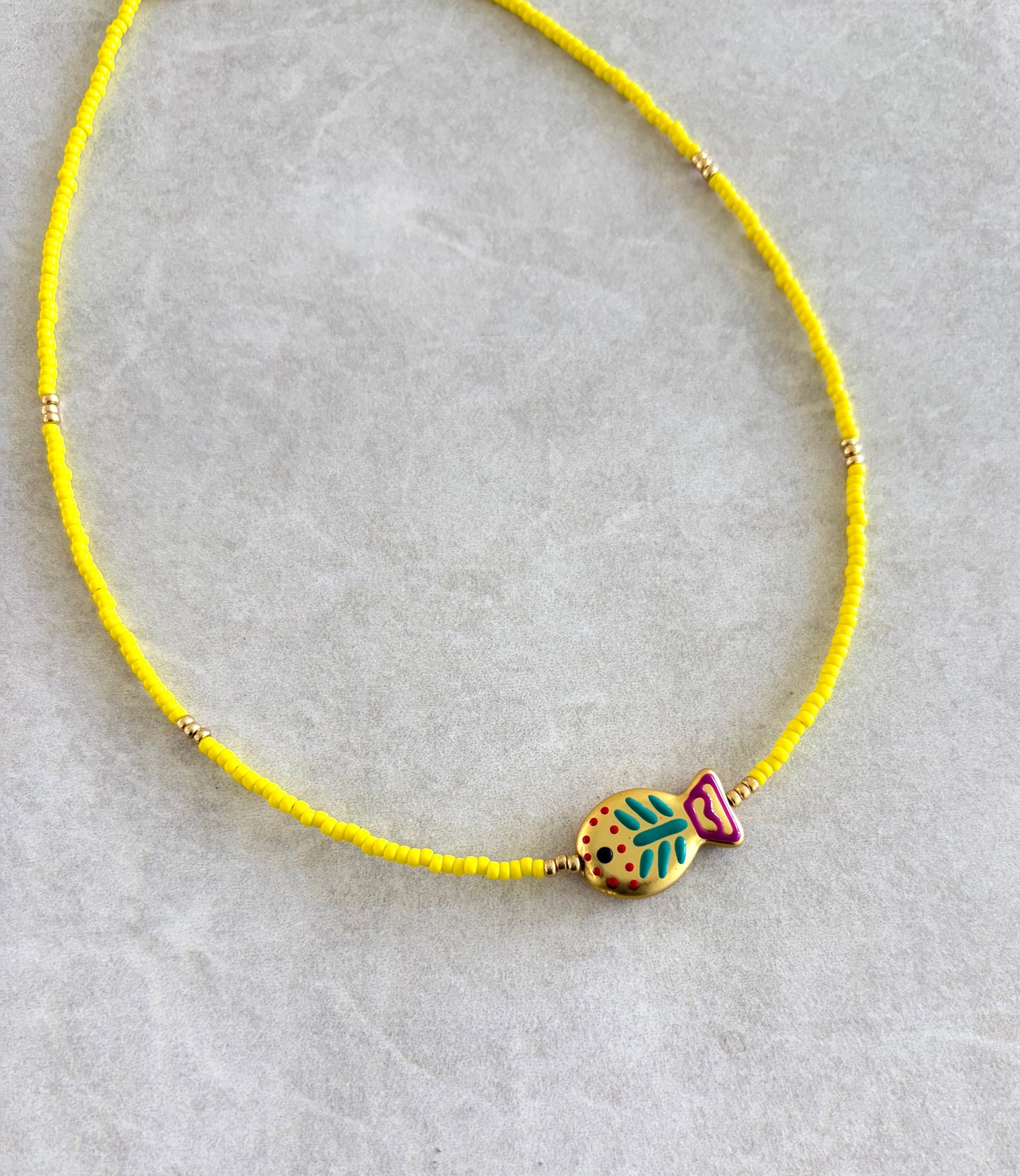choker pez colorido
