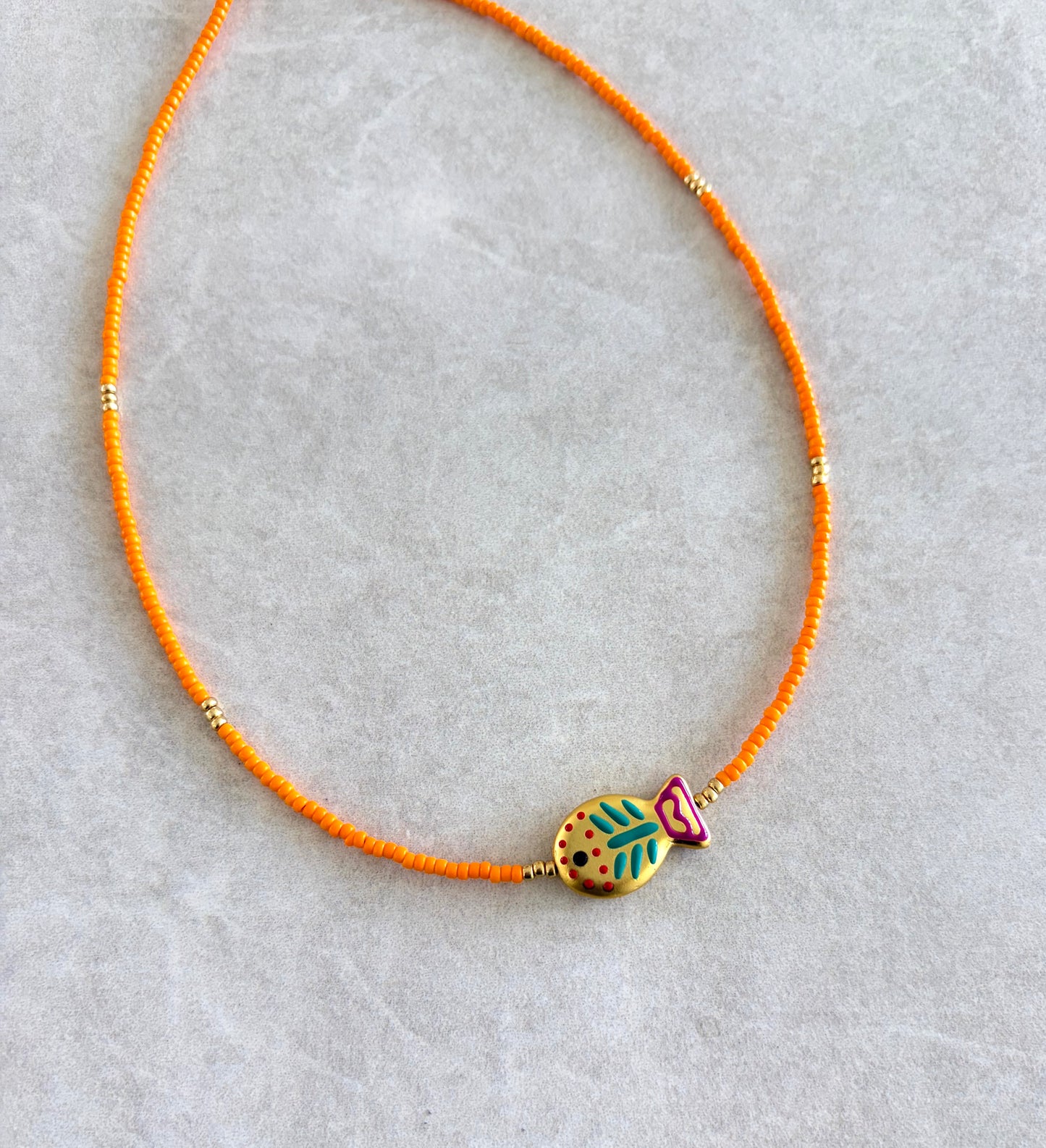choker pez colorido