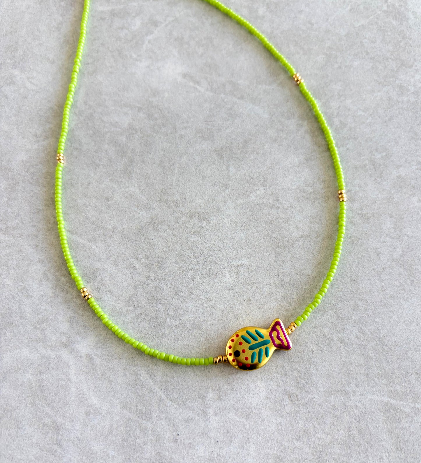 choker pez colorido