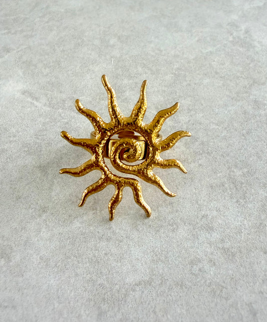 Anillo sol circular  infinito