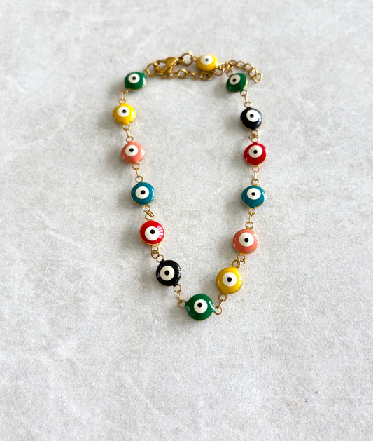Pulsera ojo turco multicolor