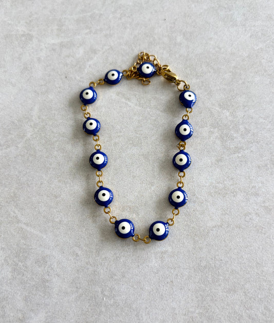 Pulsera ojo turco color azul