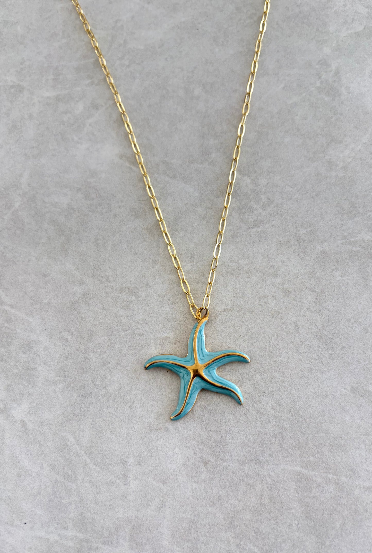 Cadena estrella de mar aqua