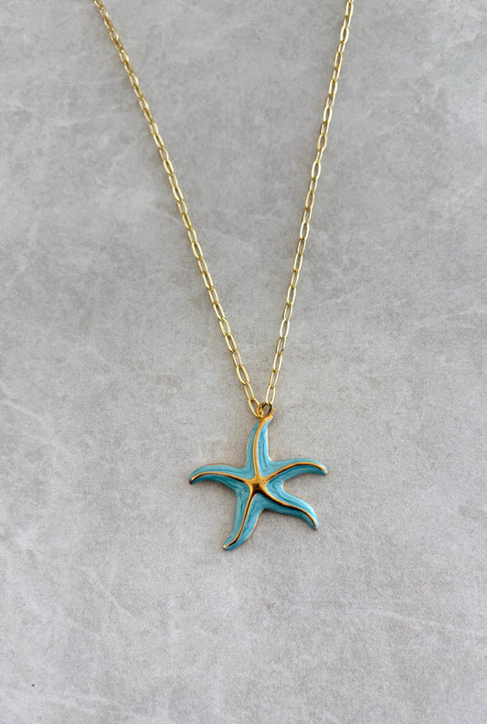 Cadena estrella de mar aqua