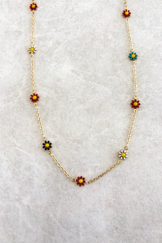 Cadena margaritas coloridas