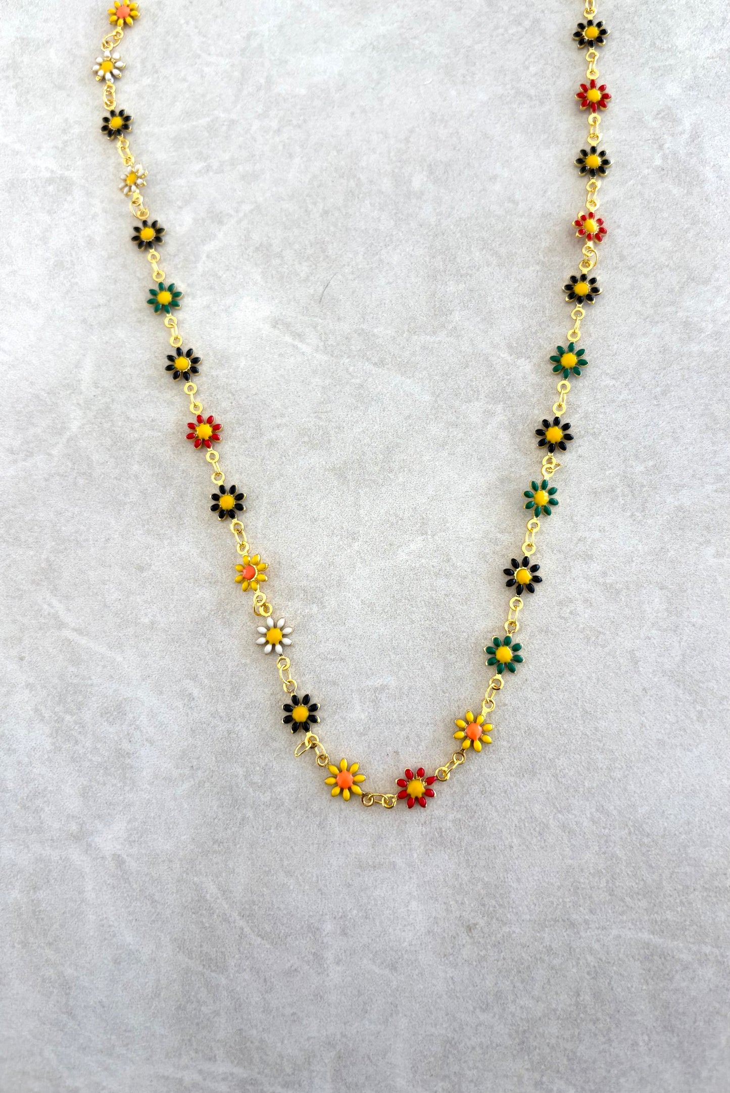 Cadena margaritas multicolor