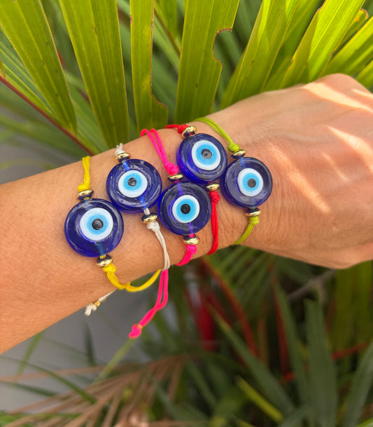 Pulsera ojo turco redondo