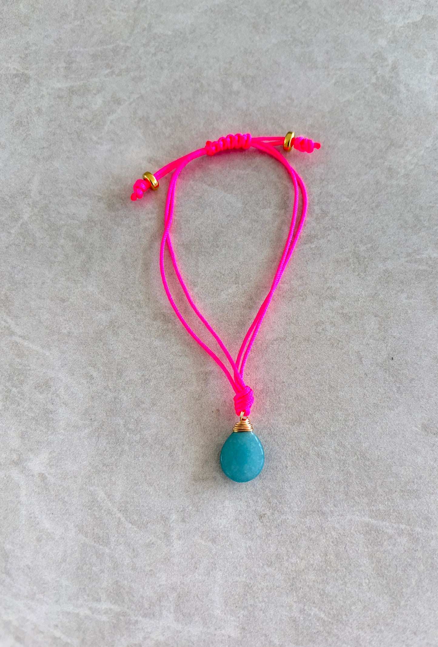 Pulsera semipreciosa Gota azul