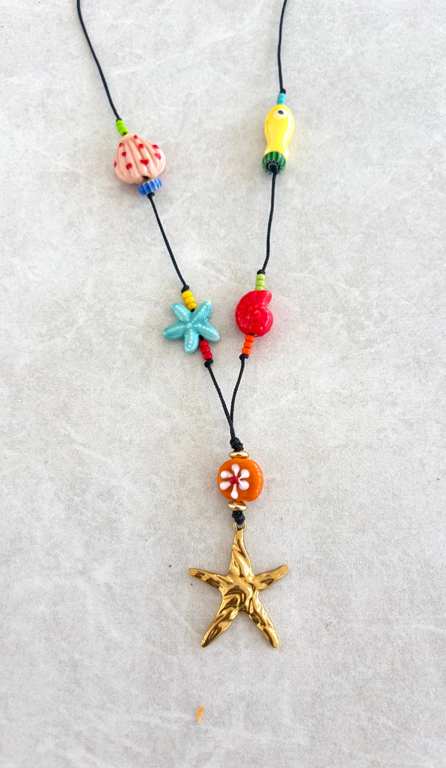 Collares en hilo y lampwork