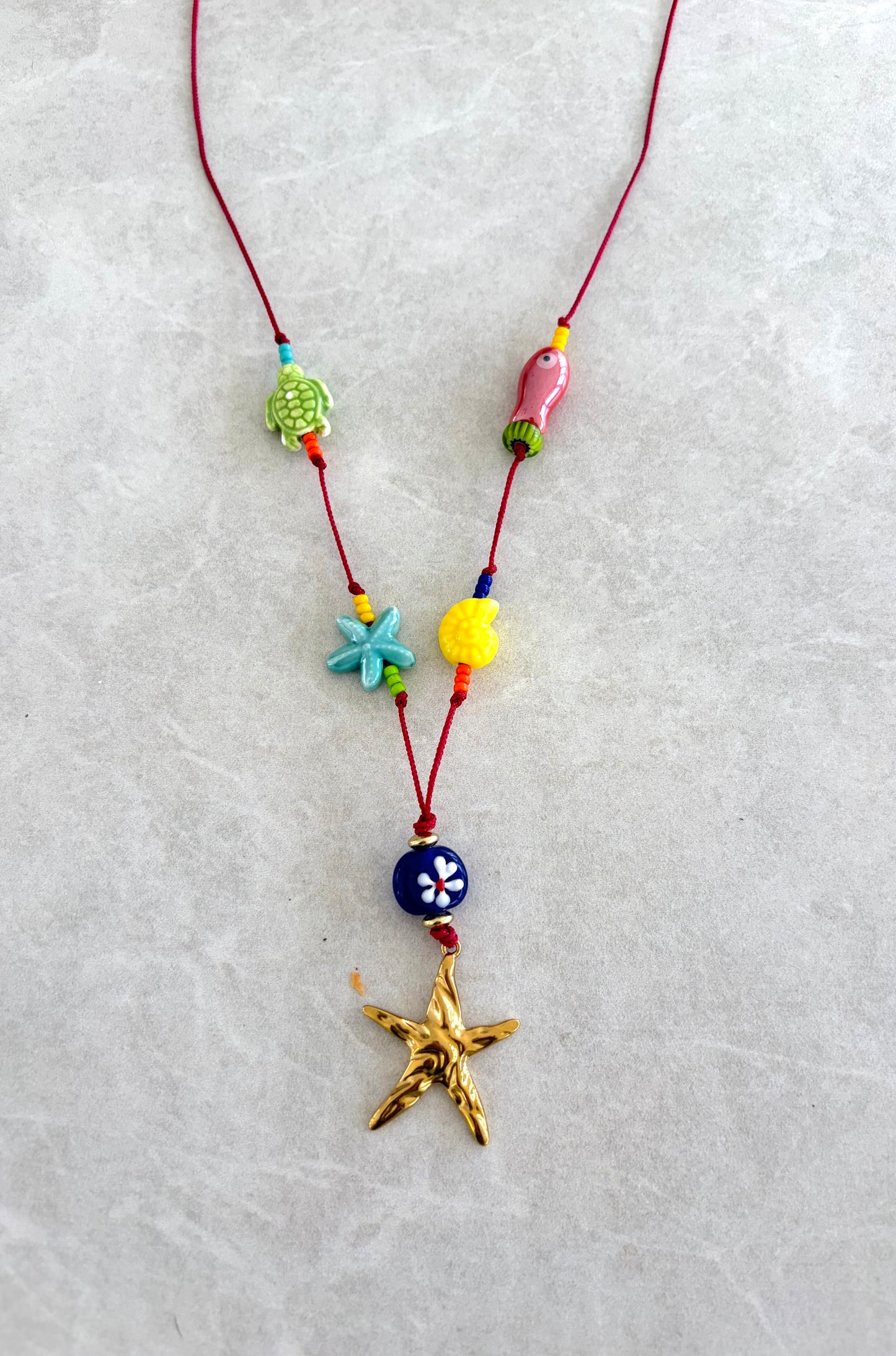 Collares en hilo y lampwork