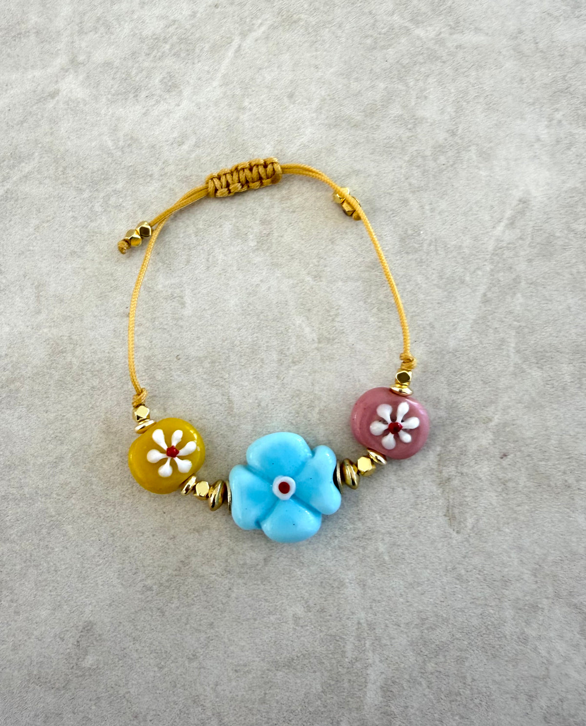 Pulsera flor central