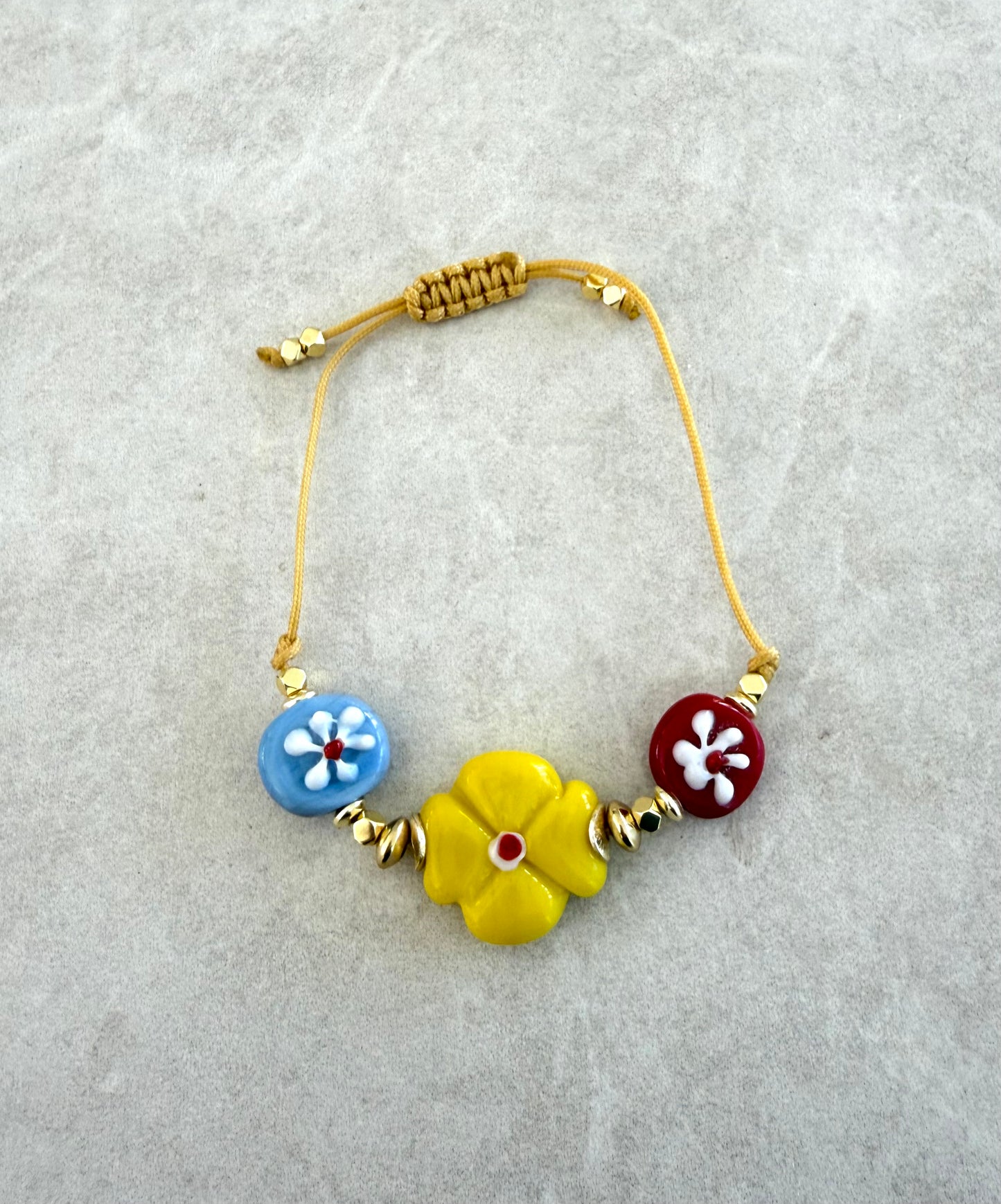 Pulsera flor central