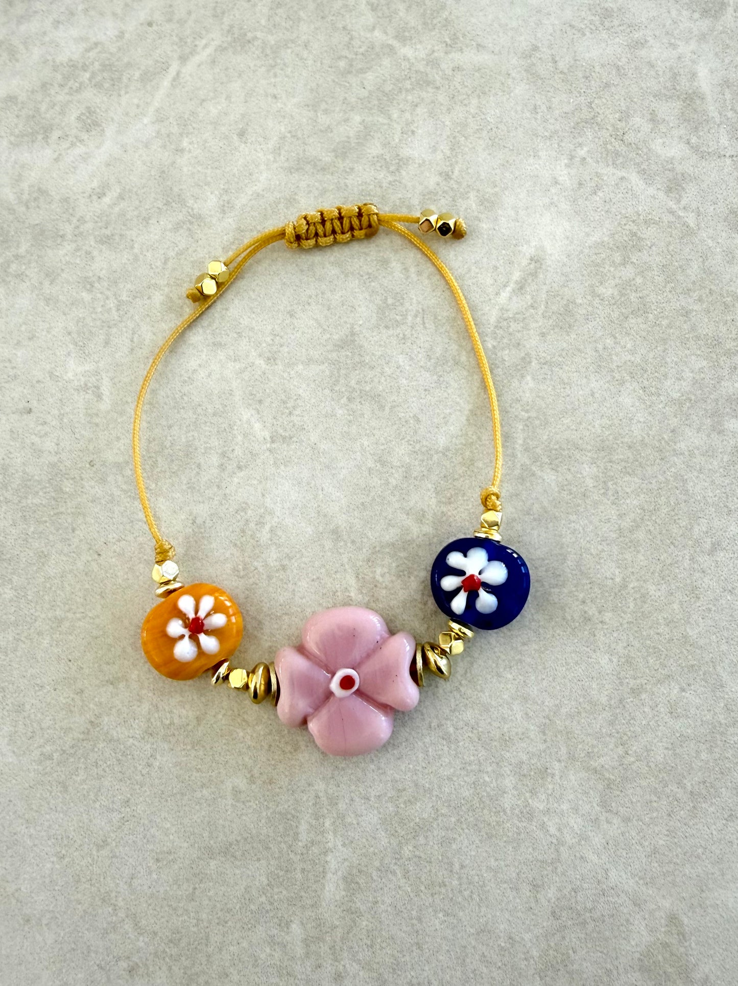 Pulsera flor central