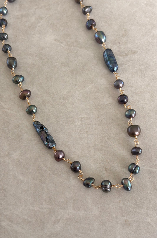 Collar Prussian Blue Alambrado