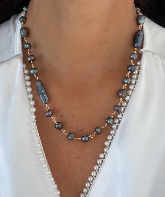 Collar Prussian Blue Alambrado
