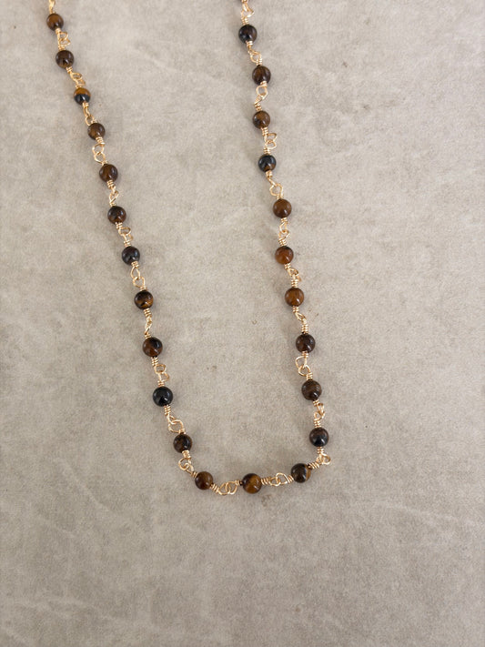 Collar Ojo de Tigre alambrado