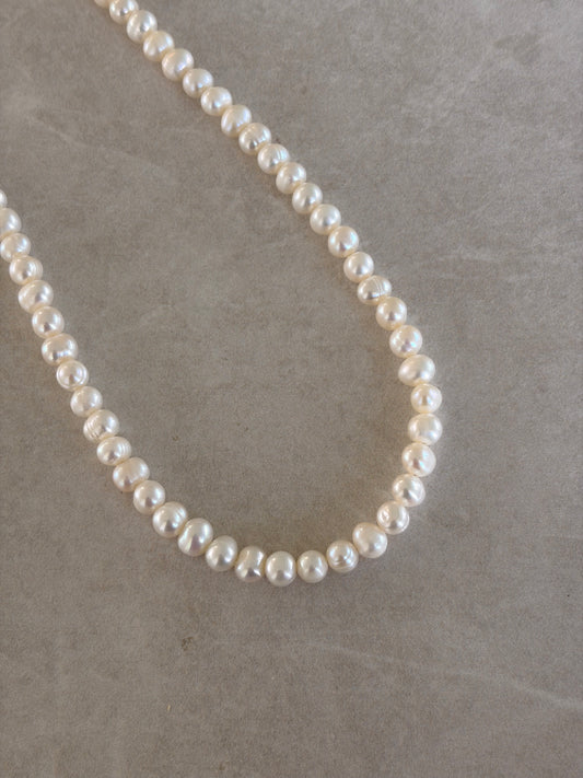 Collar perla redonda 6mm