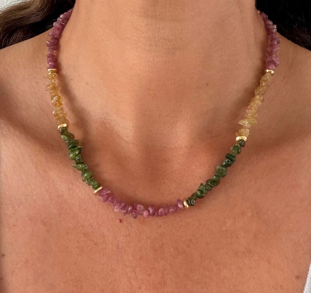 Collar Tourmaline Chips