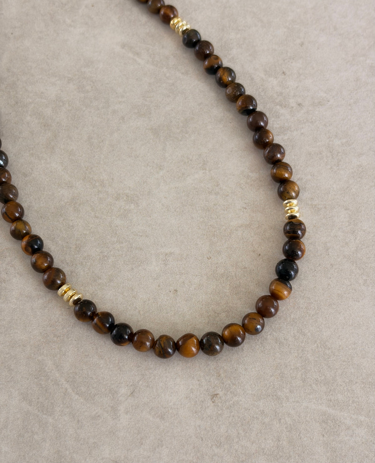 Collar en ojo de tigre de 6mm